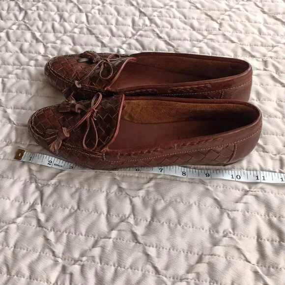 100% Leather Moccasins - Vintage Perrone - Women’s 6.5/8 - Made in USA - Picture 6 of 8